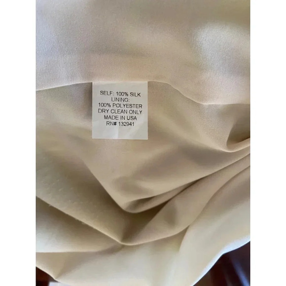 Amanda Uprichard 100% Silk Neon Yellow and Tan Striped Mini Shift Dress Size S - Picture 10 of 10